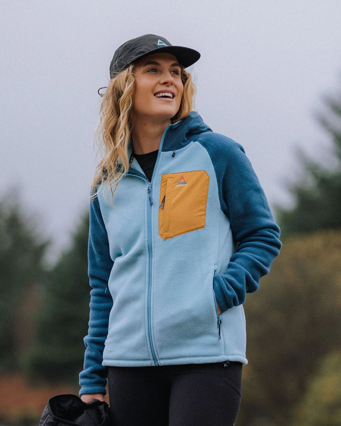 Sierrascape Women's Polartec® Fleece Hoodie - Retro Blue/Tidal Blue